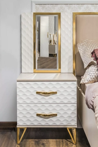 Тумба прикроватная ЭРА Lara Белый глянец