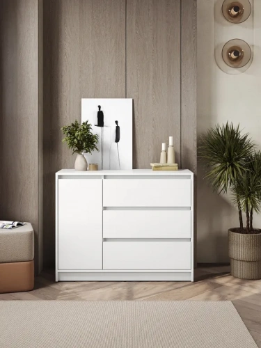 Тумба ЭлиГард Brighton 1D3S (Белый)