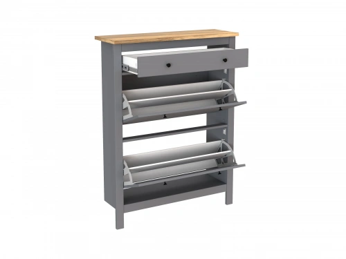 Тумба Новус Индустри для обуви  САГА 2.08.10.190.15 (Серый/Ясень)