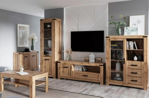 Шкаф с витриной anrex MORTIZ 1V1D