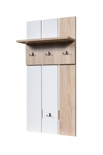 Вешалка МебельКласс Тайм-2 (Белый/Дуб сонома)