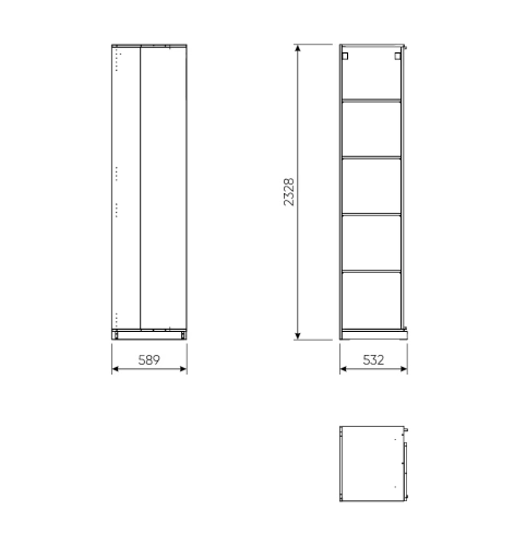 Стеллаж Новус Индустри Макс угловой 2.06.07.190.4 (Серый)