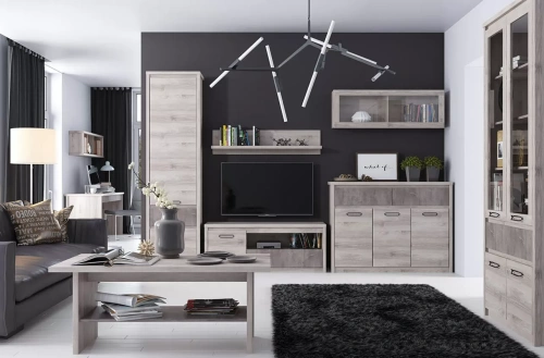 Шкаф с витриной anrex JAZZ 2V2D1S