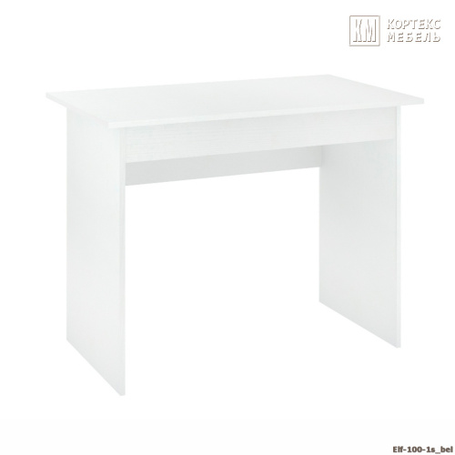 Стол компьютерный КортексМебель ЭЛЬФ 100-1ш (Белый)