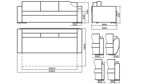 Диван-кровать Лама-мебель Пингвин 4