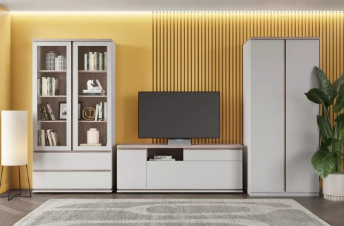 Шкаф с витриной anrex LIMA 2V2S