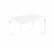 Стол раздвижной Элигард ONE 2 СОО2 белый матовый
