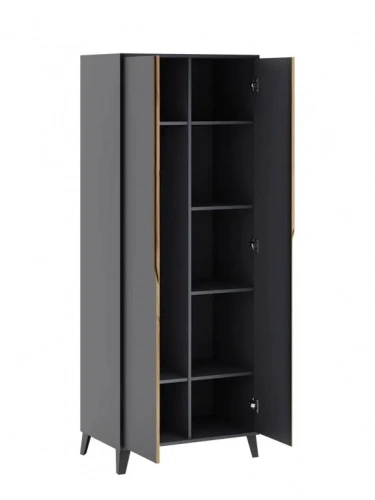 Шкаф ЭлиГард Eyva 2D (Графит)