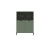 Шкаф BRW Paloma REG2W2D/140 (Черный/Дымчатый зеленый)