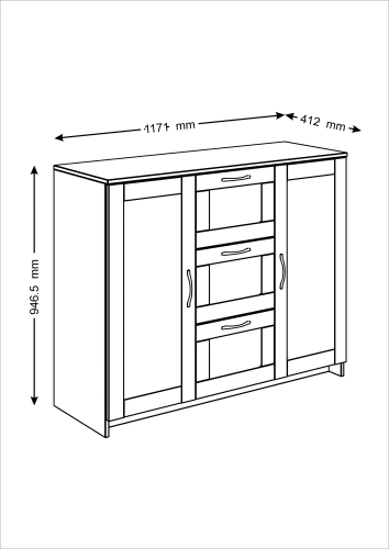 Тумба Новус Индустри Сириус 2.02.03.340.5 (Дуб венге)
