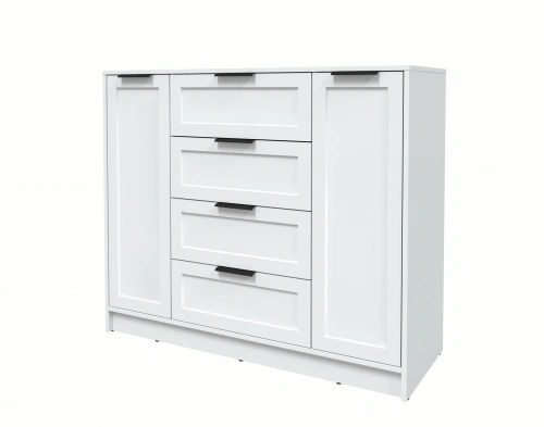 Тумба Интерлиния Концепт КТ-Т120 Тренд (Белый платинум/Белый)