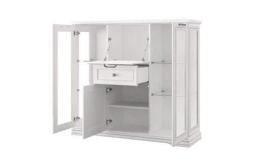 Шкаф с витриной anrex SEVILLA 2V2D1S (Белый)