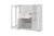 Шкаф с витриной anrex SEVILLA 2V2D1S (Белый)