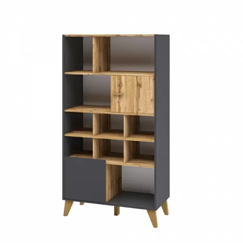 СКАНДИ МН-036-11(1) Шкаф (Дуб Вотан + Графит)