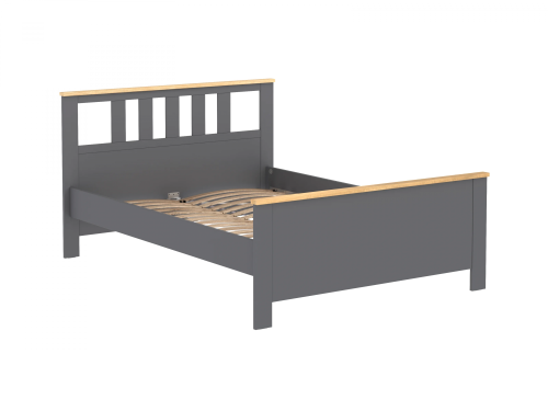 Кровать Новус Индустри Сага 2.08.04.060.15 (Серый/Ясень)