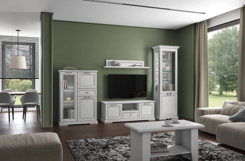 Тумба anrex SEVILLA RTV 2D1SN (Белый)