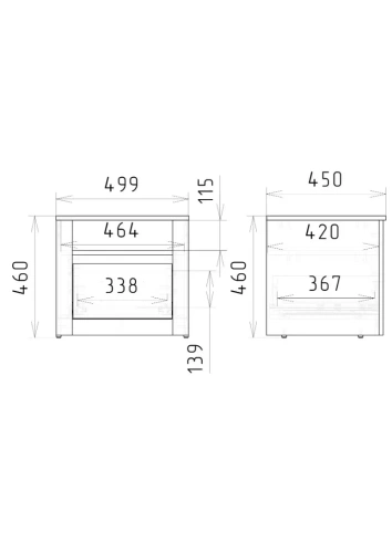 Тумба РЭЙГРУПП Bremo ТК-09 (1Y) Дуб Веллингтон