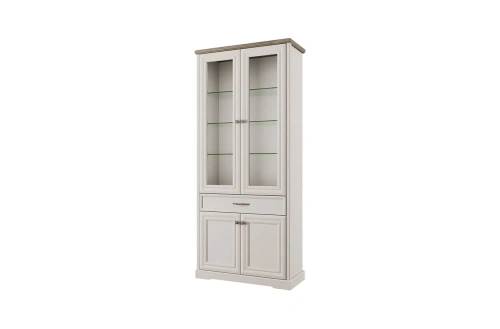 Шкаф c витриной anrex TOSCANA NEW 2V2D1S