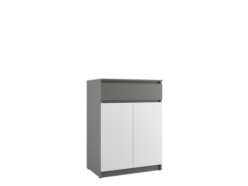 Тумба ЭЛИГАРД LOCARNO тип 2 Дымчатый алмаз/белый