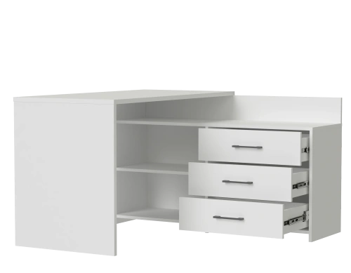 Стол письменный MYSTAR Кросс ИВ-120.01 (Белый)