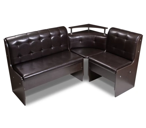 Кухонный угловой диван Магнат на Втяжках с угловой полкой 120*170