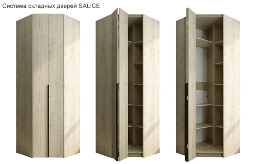 Шкаф угловой Евва Лайн ЛН-1U.930х820 (0Z) (Гикори кингстон)