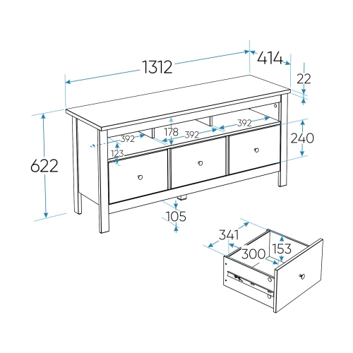 Тумба Новус Индустри Сага 2.08.03.090.1 (Белый)