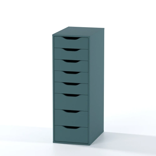 Комод Mebelain ИНГАР 8 (Серо-бирюзовый)