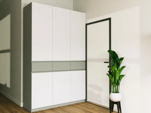 Шкаф Элигард 3 LOCARNO Дымчатый алмаз/Белый