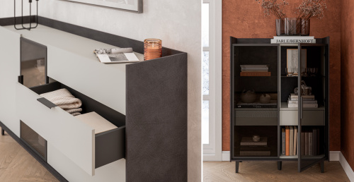 Шкаф комбинированный Мебель-Неман Модена Бруклин МН-048-23-Ц1