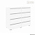 Комод Кортекс Мебель БАРИ 120-8ш (Белый/Белый/Белый)