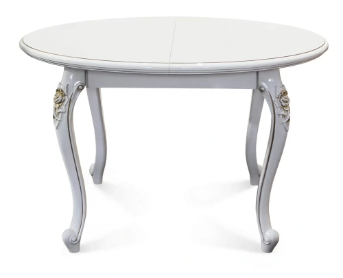 Стол ЭРА Натали круглый Белый глянец