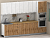 Кухня ЭлиГард LION 3,0 (Белый/Дуб натуральный/Дуб бунратти)