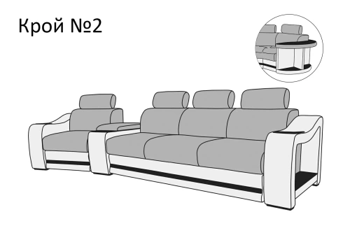 Модульный диван Петрамебель Марсель Люкс