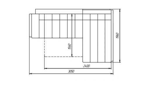 Угловой диван Лама-мебель Эдисон