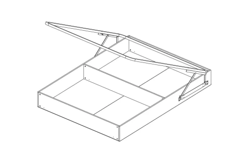 Кровать anrex TIFFANY 160 с подъемником (вудлайн кремовый)