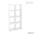 Стеллаж КортексМебель ДЕЛЬТА-8 71х140 (Белый)