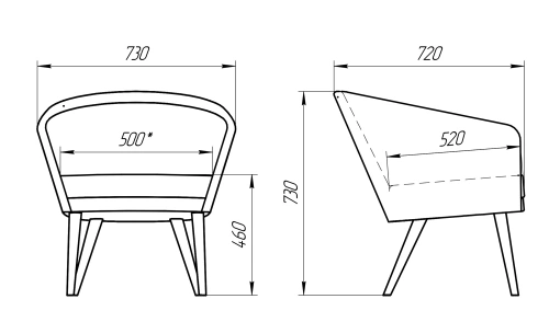 Мягкое кресло Лама-мебель Тиана 1