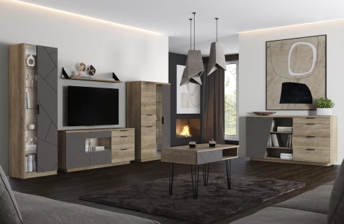 Шкаф с витриной anrex KAYLAS 1V