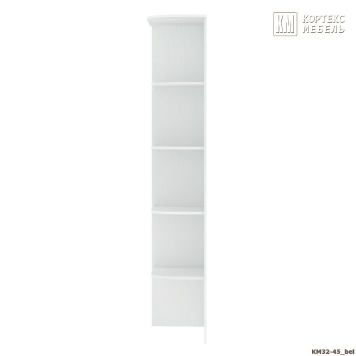 Стеллаж приставной КортексМебель Сенатор КМ32-45 (Белый)