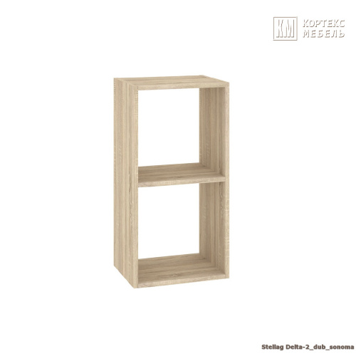 Стеллаж КортексМебель ДЕЛЬТА-2 36х71 (Дуб сонома)