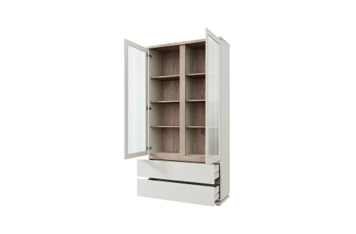 Шкаф с витриной anrex LIMA 2V2S