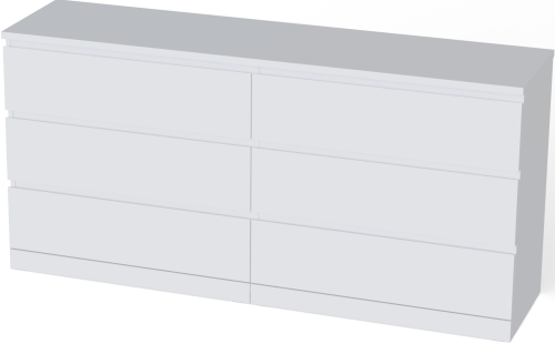 Комод Mebelain ВАРМА 6Д Белый