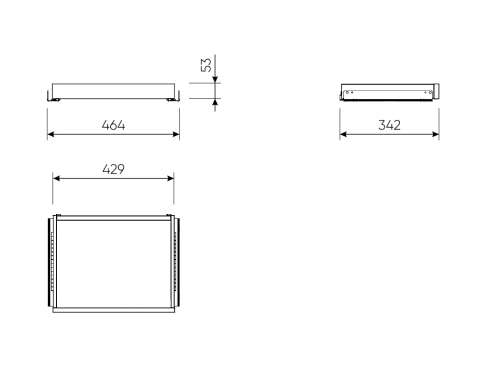 Полка Новус Индустри Макс выдвижная 2.06.20.550.4 (Серый)