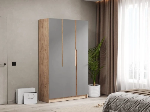 Шкаф Элигард AURA 3D (Дуб вотан/Графит)