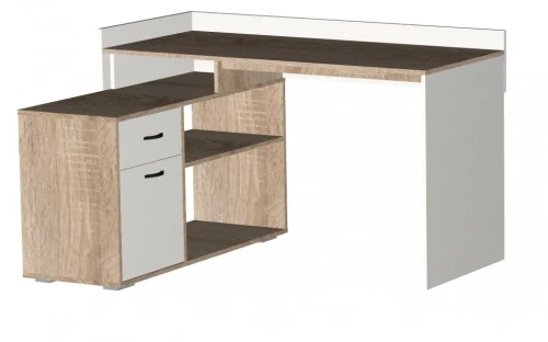 Стол письменный МебельКласс Имидж-2 (Белый/Дуб сонома)