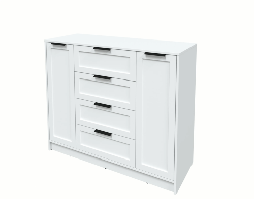 Тумба Интерлиния Концепт КТ-Т120 Тренд (Белый платинум/Белый)