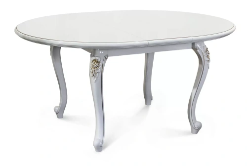 Стол ЭРА Натали круглый Белый глянец