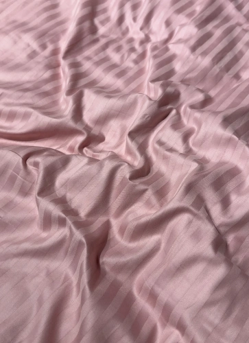 Комплект наволочек 70*50 страйп-сатин (Пудра) 