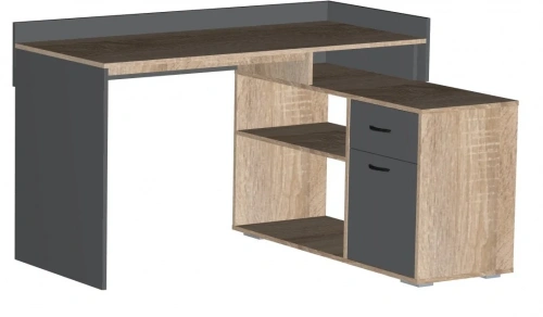 Стол письменный МебельКласс Имидж-2 (Антрацит/Дуб сонома)